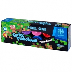 Farby plakatowe Astra 12 kolorów. 20 ml - Pixel One (301221006)