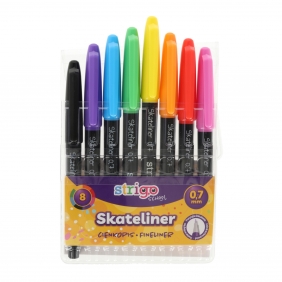 Strigo Cienkopisy Skateliner 0.7mm - 8szt