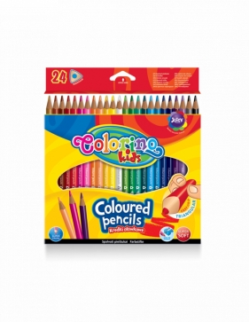 Kredki ołówkowe trójkątne. 24 kolory (51828PTR)