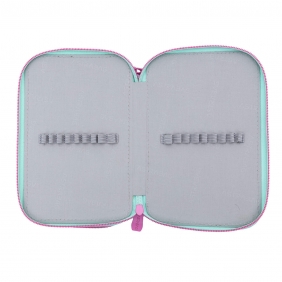 Piórnik podwójny bez wyposażenia Astrabag Minty Pandas. AC2