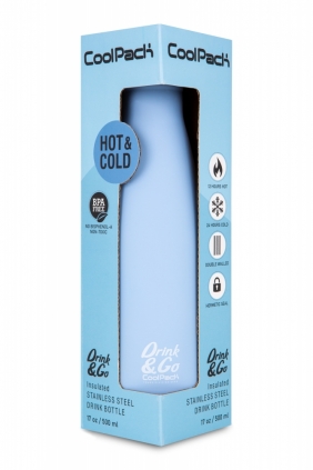 Coolpack. Bidon metalowy 500 ml Pastel - Powder Blue (Z04746)