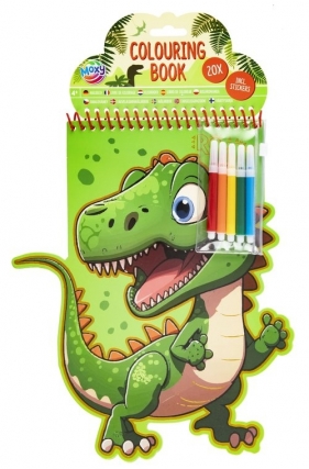 Kolorowanka w kształcie zwierząt. Dinozaur