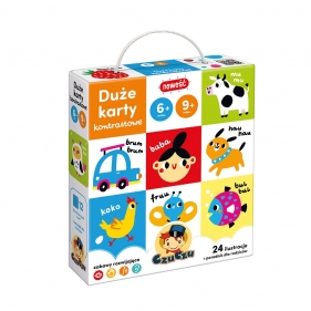 CzuCzu Duże karty kontrastowe (6 mies.+. 9 mies.+)