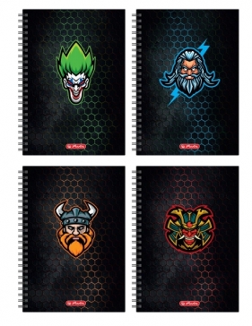 Herlitz Brulion na spirali A5. 100 kartek w atkę - Game Avatars