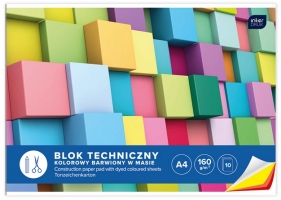 Blok techniczny A4/10k - kolorowy. 1 szt. (134783)
