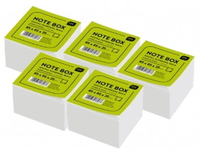 Interdruk Kostka papierowa biała - nieklejona. 85x85x35 mm - 5 szt.