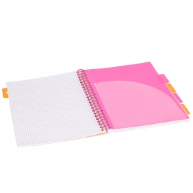 Kołozeszyt Strigo Pads Project Book A4 atka Kwiaty - Granatowy