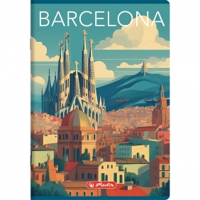 Zeszyt Retro City A5/60k atka z marginesem. 1 szt