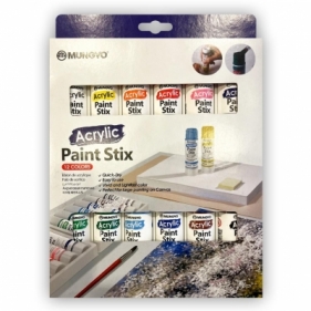 Farba aylowa w sztyfcie 12 kolorów MUNGYO
