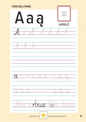 Ćwiczenia Nauka pisania. Zadania grafomotoryczne