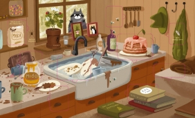 Rok w lesie Robaczki. Książka z okienkami