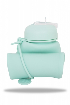 Coolpack. Bidon Silikonowy Pump 600 ml Pastel - Powder Mint (Z14645)