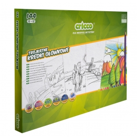 Kredki trójkątne Cricco 12x12kol