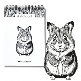 Szkicownik A6 pion na spirali Chomik 60K 120 gsm Narcissus