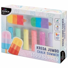 Kreda jumbo lody summer 8 elementów KIDEA