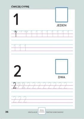 Ćwiczenia Nauka pisania. Zadania grafomotoryczne