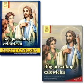 Pakiet: Podręcznik + zeszyt ćwiczeń Bóg poszukuje cowieka. Szkoła podstawowa. Klasa 5. Religia.