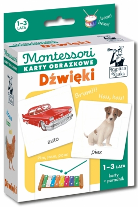 Montessori Karty obrazkowe - Dźwięki (1-3 lata). Kapitan Nauka