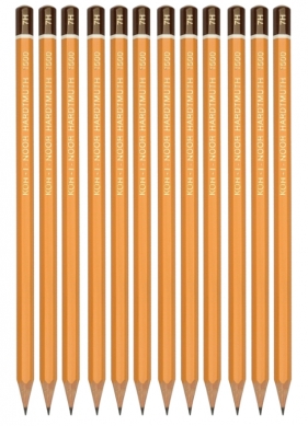 12x Ołówek Koh-I-Noor 1500 7H (1819)