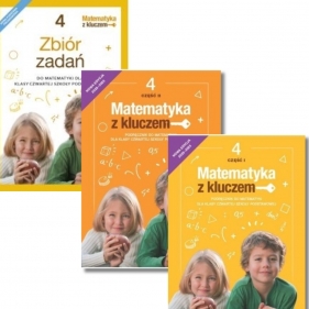 Pakiet: Podręczniki + zbiór zadań Matematyka z kluczem 4. Część 1 i 2. Matematyka. Szkoła podstawowa. Klasa 4.