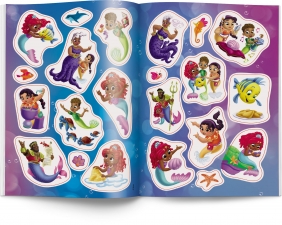 Disney Ariel. Kolorowanka z Naklejkami