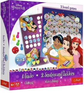 Trefl. 2w1: Chińczyk/Węże i drabiny - Princess
