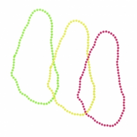 Komplet naszyjników neon 3szt