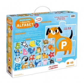 CzuCzu. Duuuże puzzle z dziurką - Alfabet