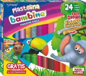 Bambino Plastelina. 24 kolory - podkładka GRATIS (252503)