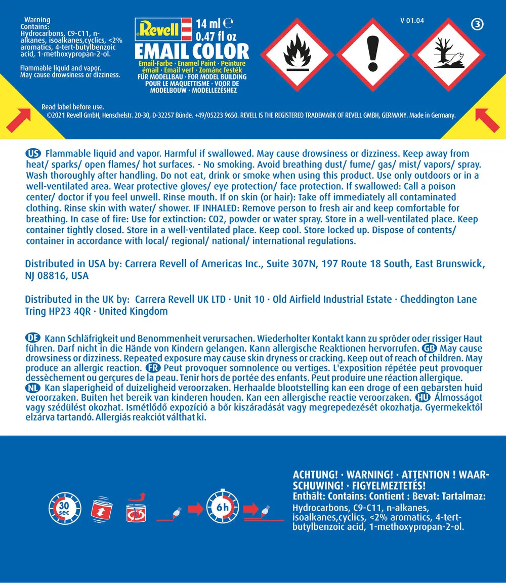 blau. klar 14 ml-Dose