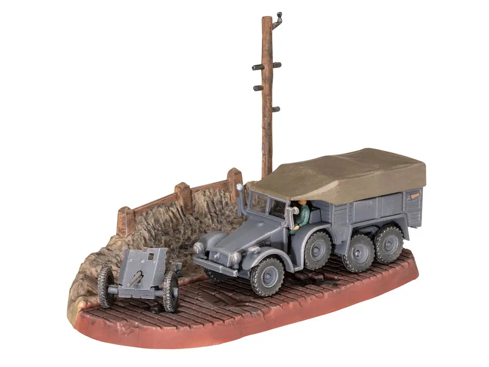Model Set Krupp Protze KFZ 69 with 3.7cm Pak