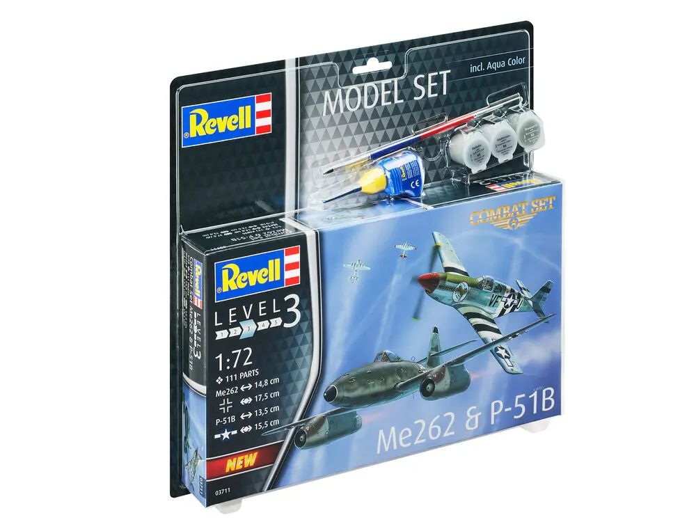 Model Set Combat Set Me262 - P-51B Mustang