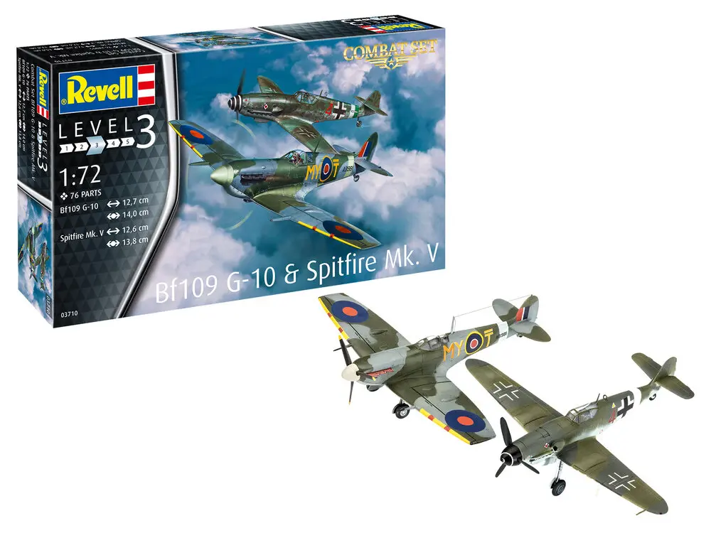 Combat Set Messerschmitt Bf109G-10 - Spitfire Mk.V