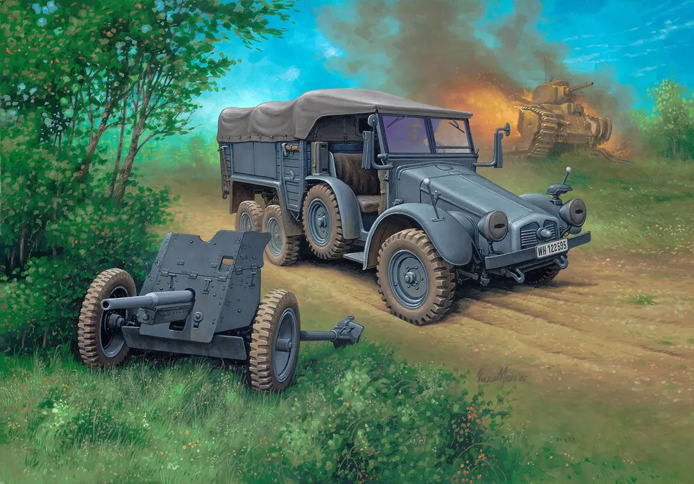 Krupp Protze KFZ 69 with 3.7cm Pak