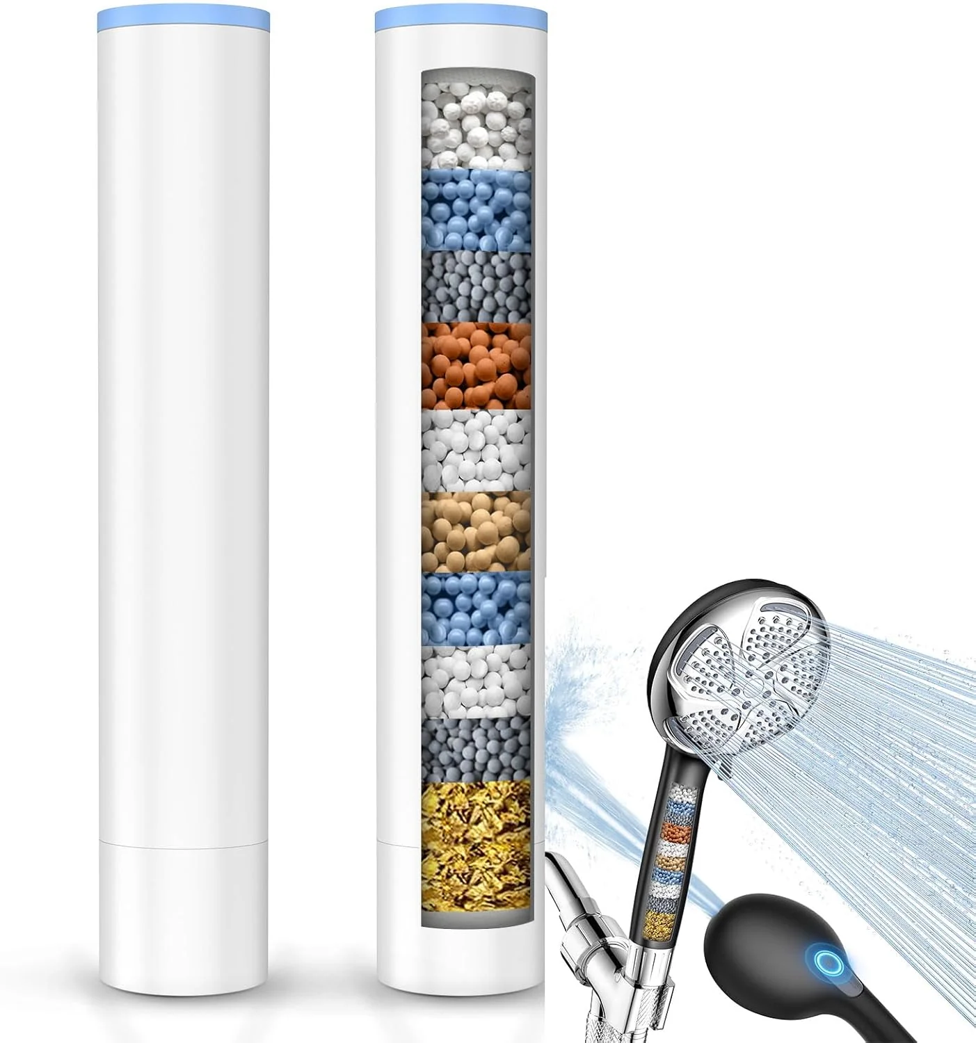 FEELSO 2 Pack Shower Filter for Handheld Shower Head��Applicable to SL7��
