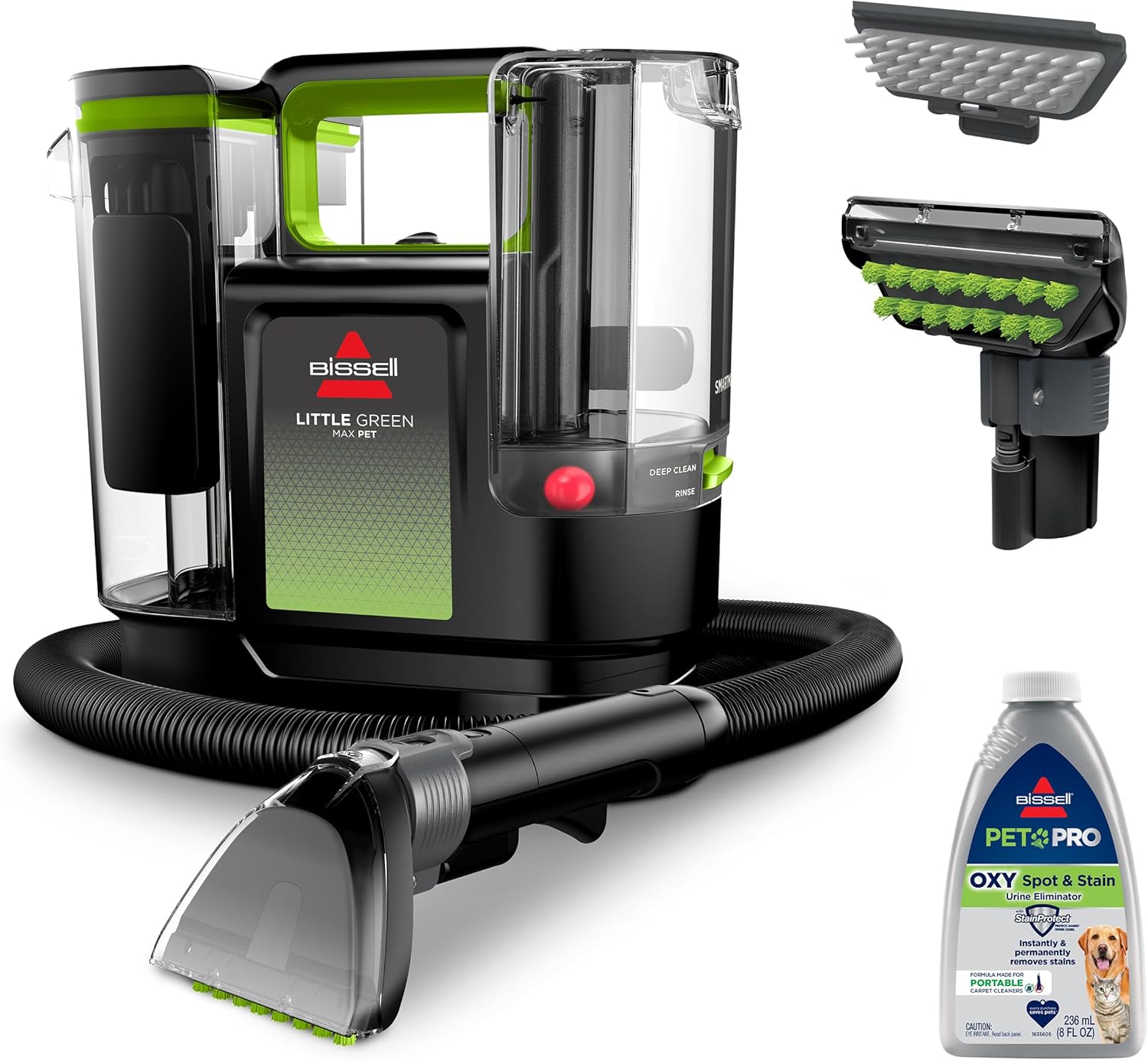 Bissell Little Green Max Pet SmartMix Portable Carpet and Upholstery Deep Cleaner