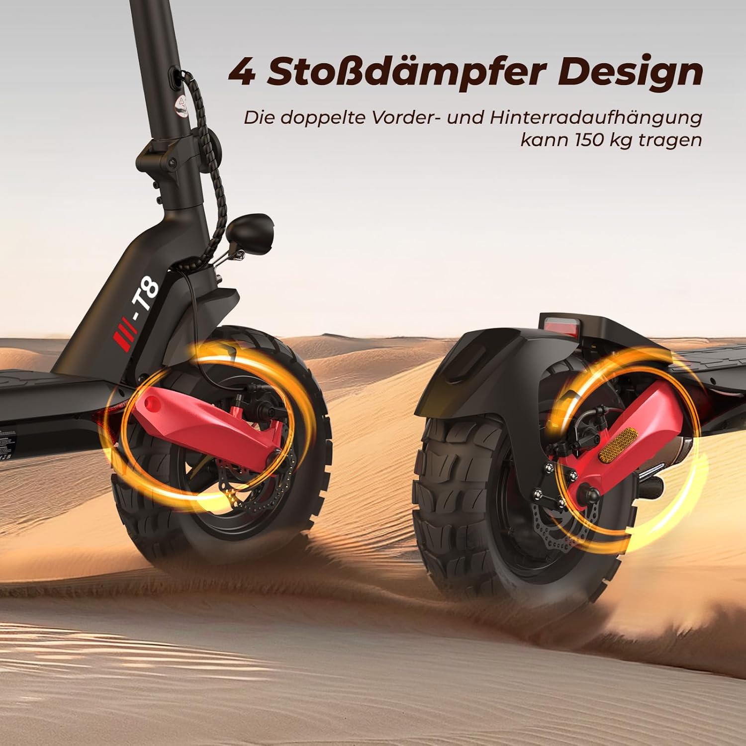 JAYSIMXIN Puissante Trottinette Électrique Adulte Scooter10 Pouces Trottinette électrique Tout Terrain. App Intelligent. Batterie au Lithium 52V 33Ah.130 km 4-5 Heures de Charge.