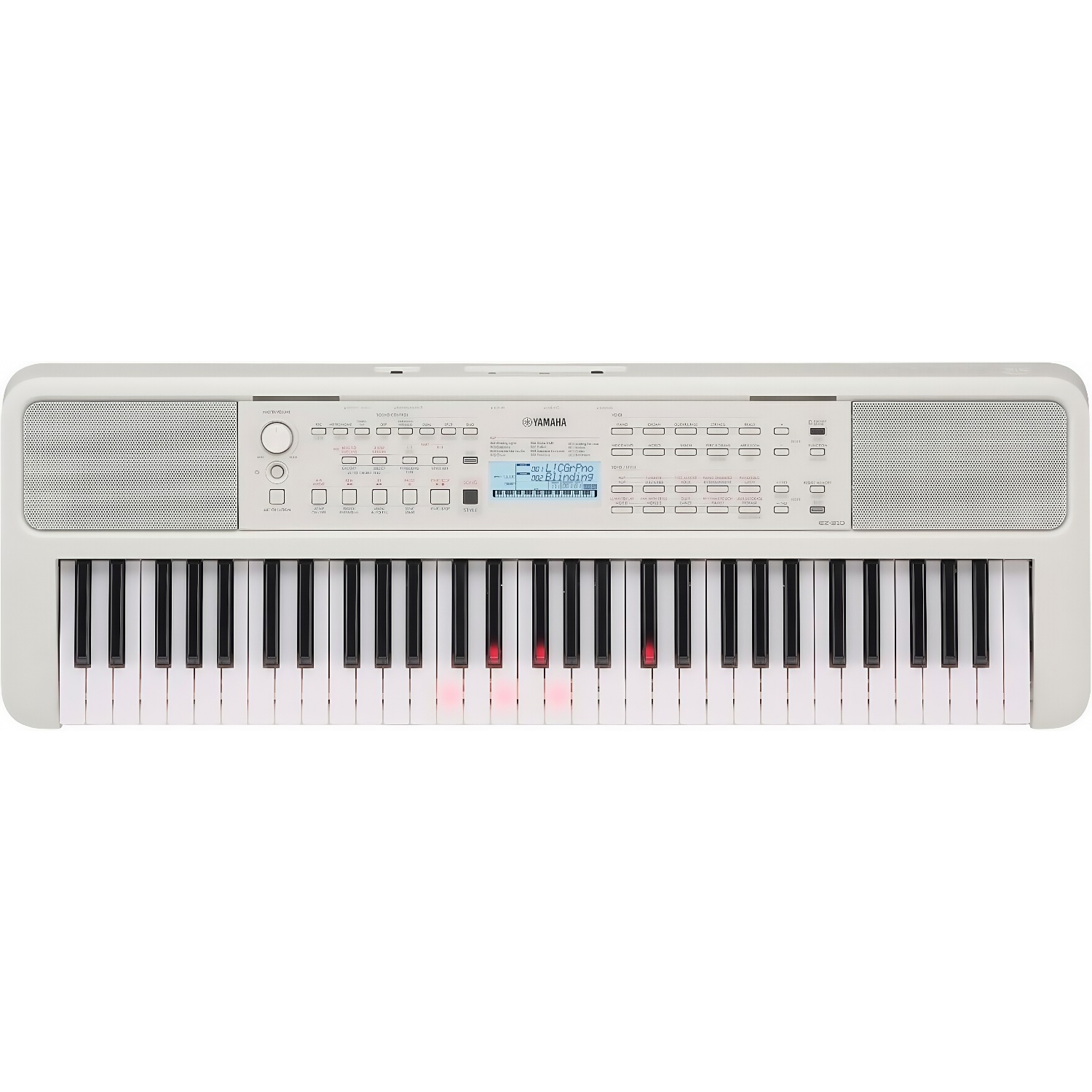 Yamaha EZ-310 61 Key Portable Keyboard with Lighted Keys with Music Rest. Power Adapter
