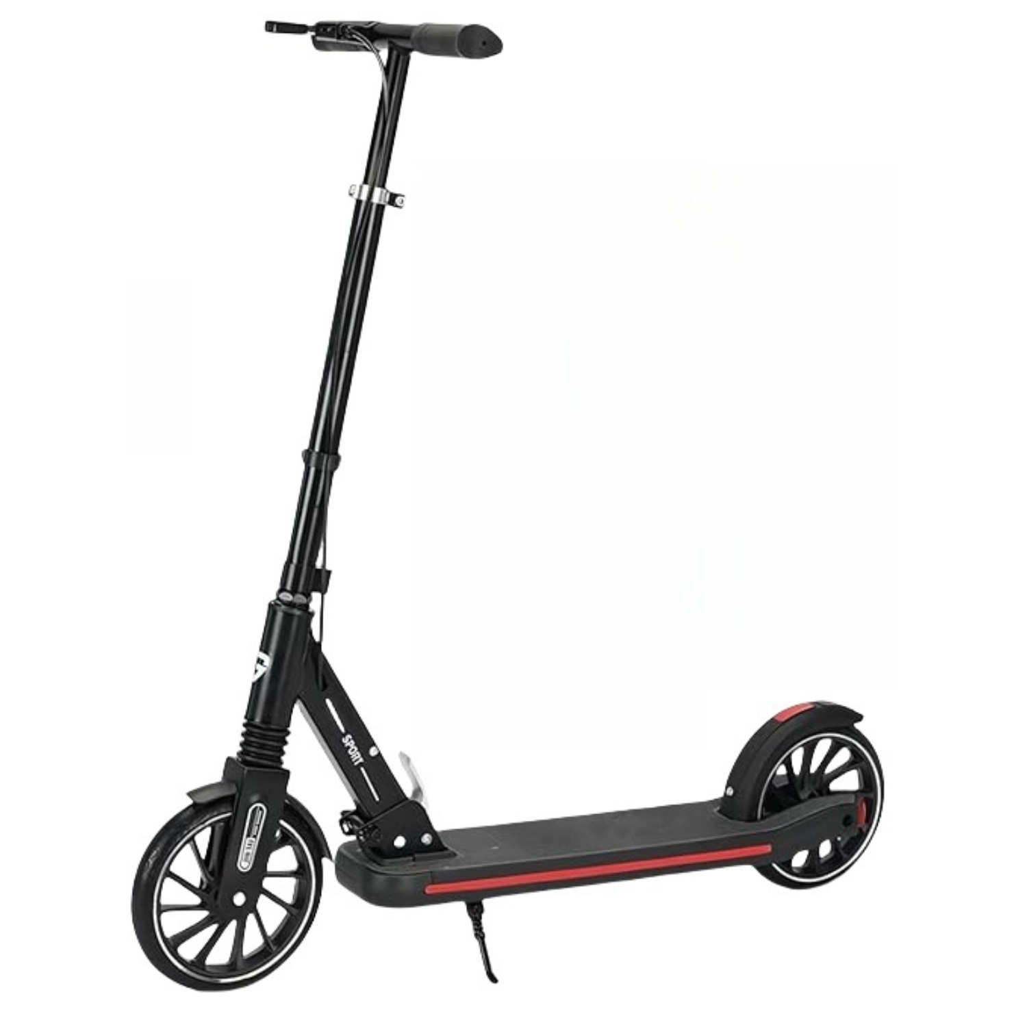 Commuter Adult Scooter 330 lbs Capacity 8IN Solid Tires Big Wheels Scooters. 3 Handle Height Adjustable Levels. with Double Braking System. Foldable Scooter.Kick Scooter for Ages 6+