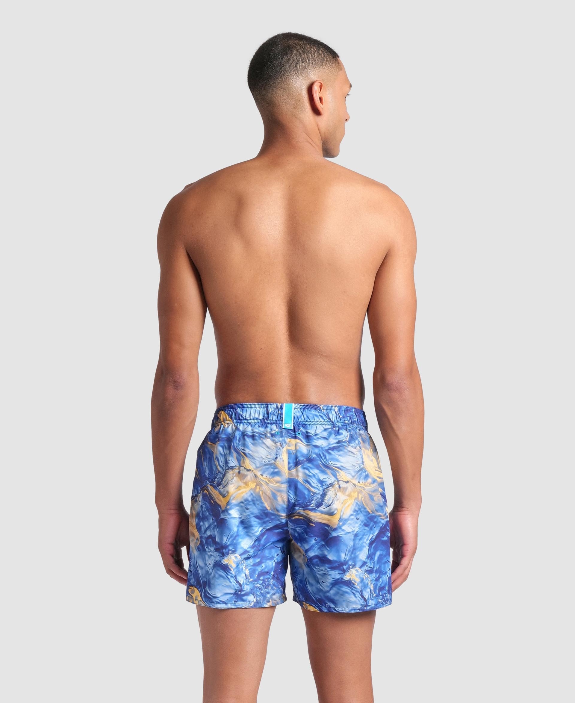 Men's Beach Short 36.5 cm arena Allover Water Print Multiprints