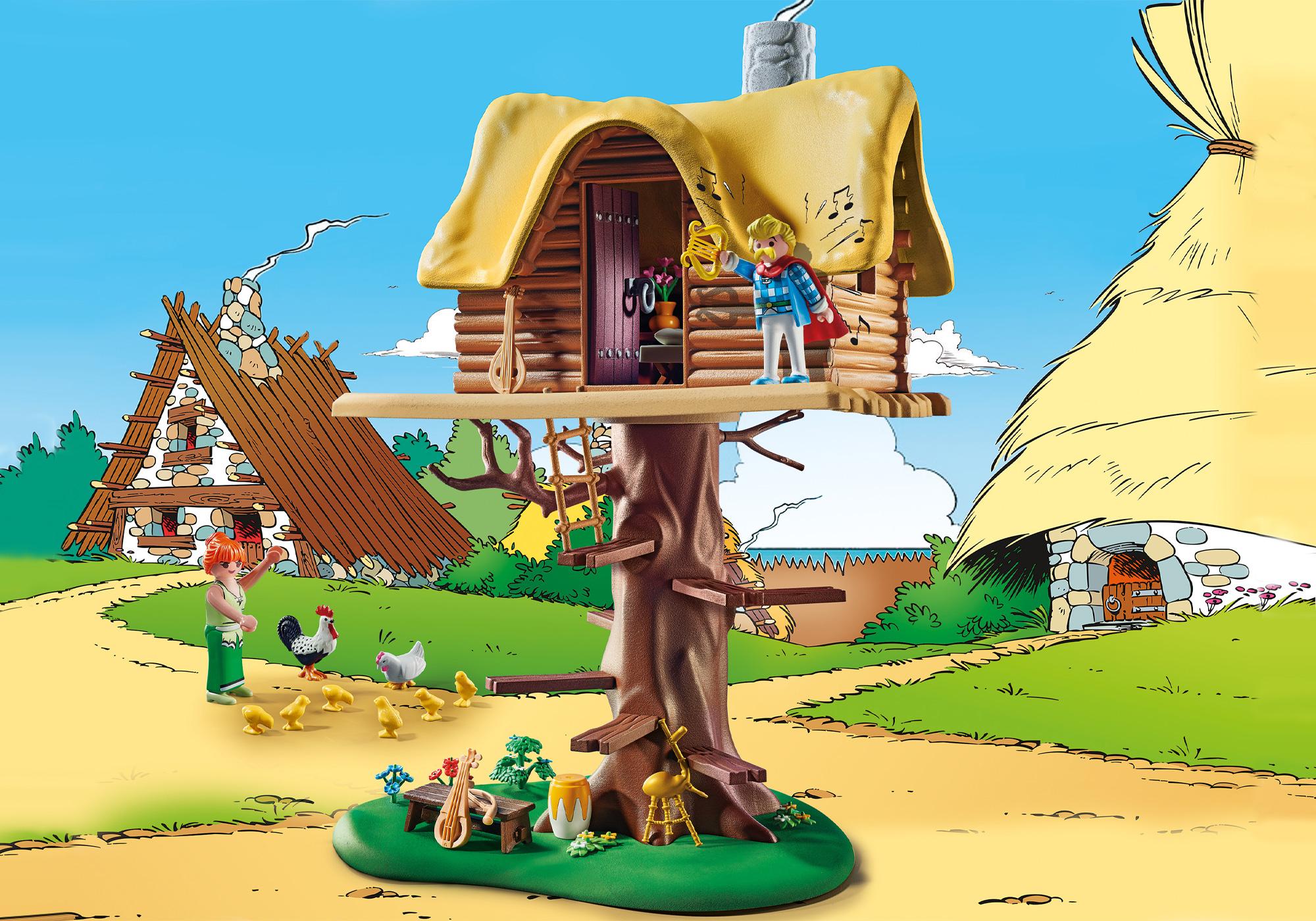 Asterix: Troubadix mit Baumhaus