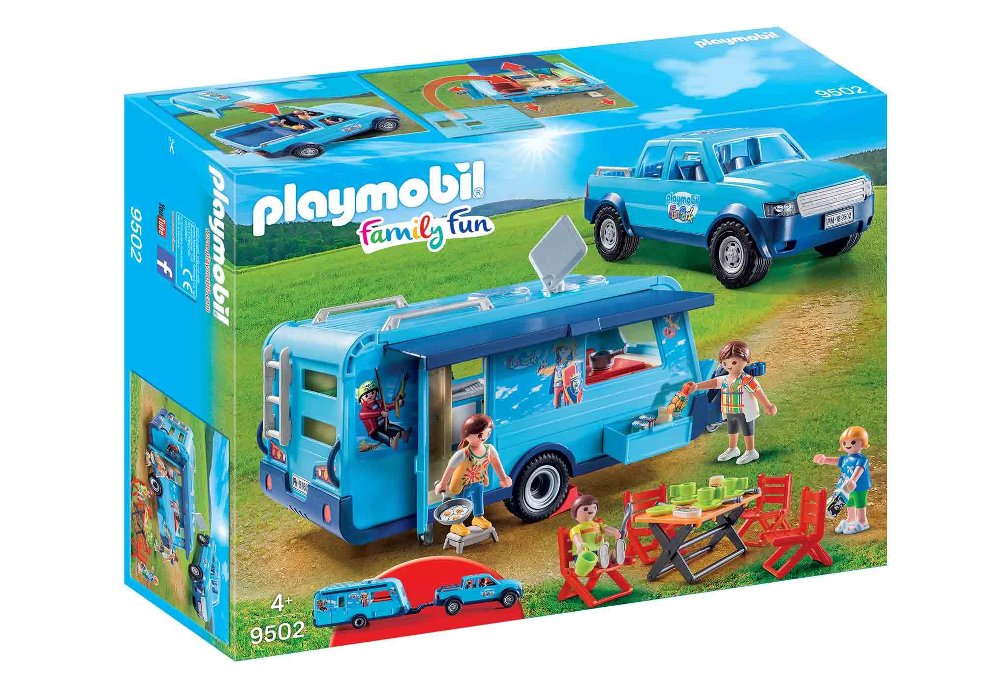 PLAYMOBIL-FunPark Pick-Up mit Wohnwagen
