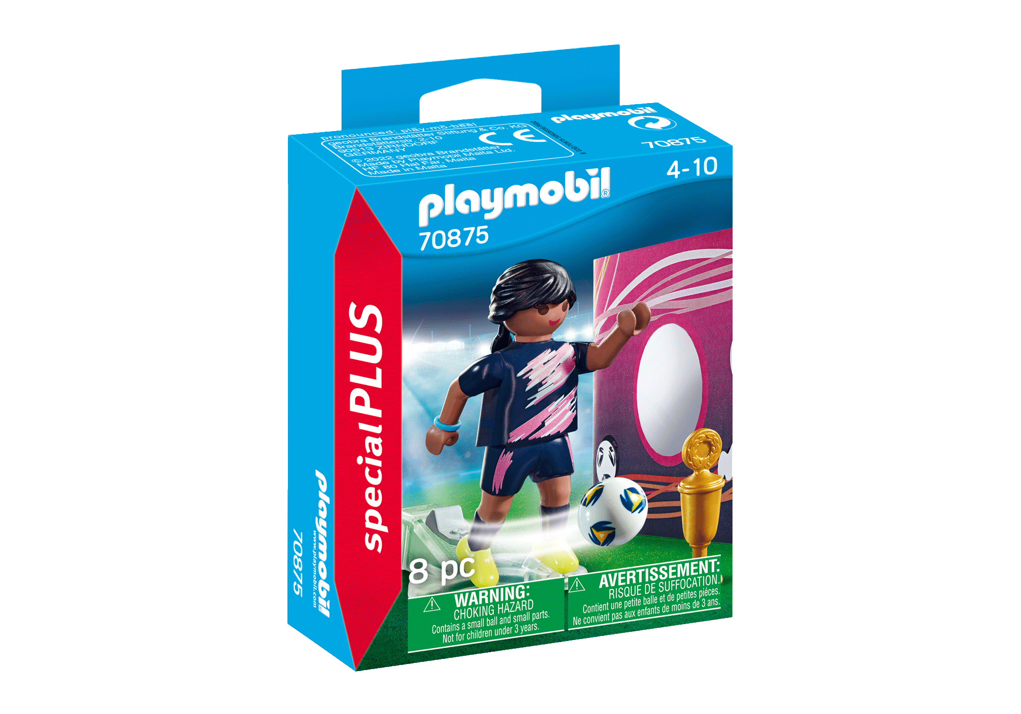 Fußballerin mit Torwand