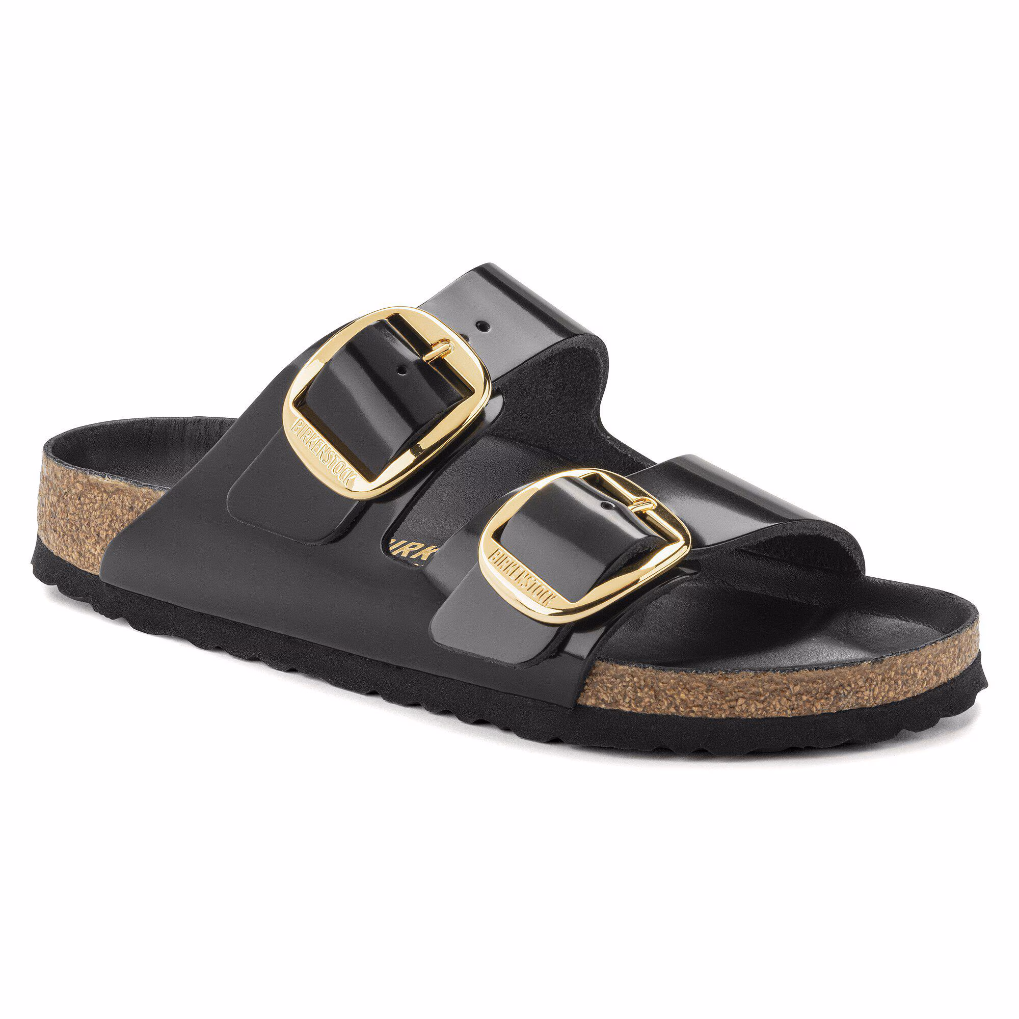Arizona Big Buckle Naturleder Lack - High Shine Black