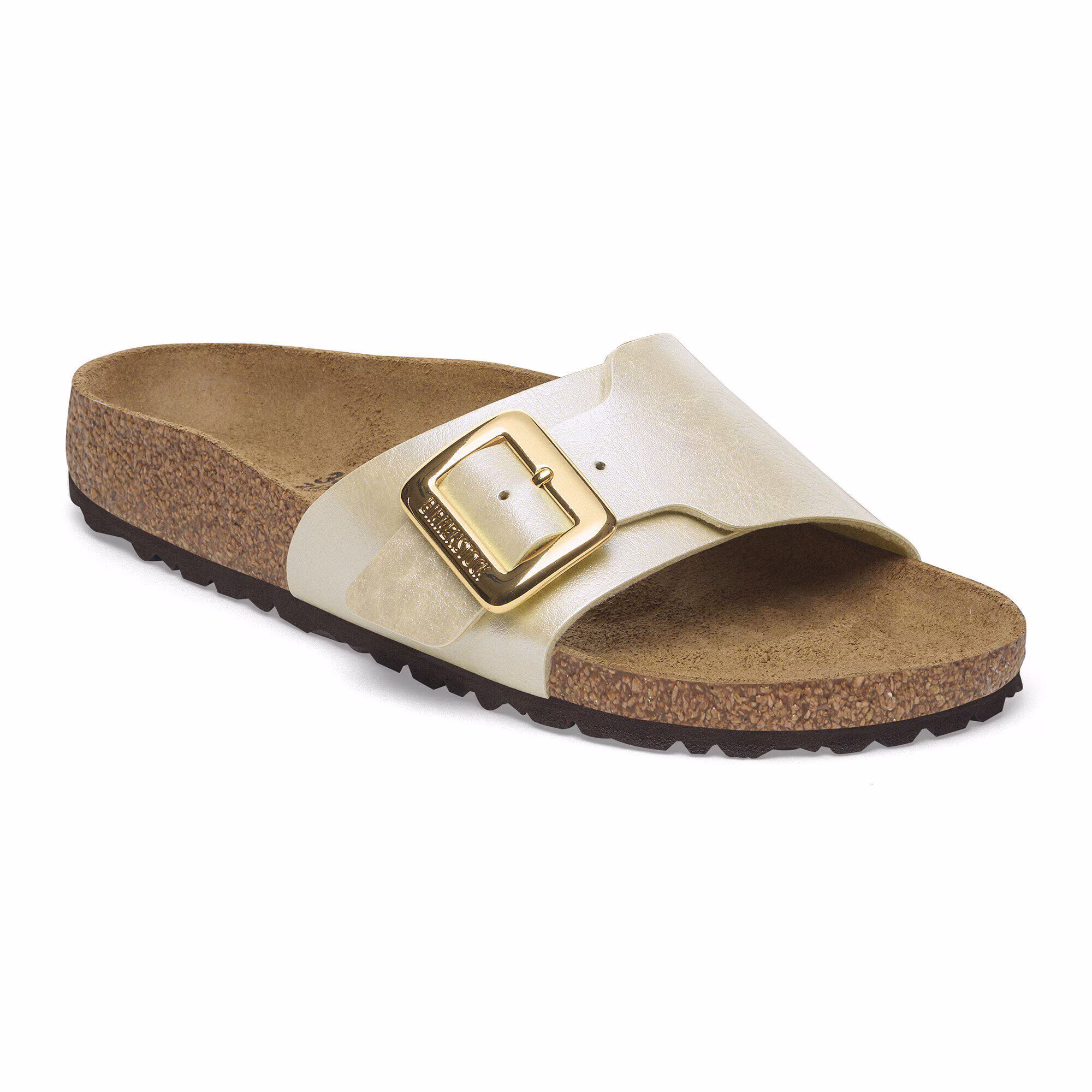Catalina Cushion Buckle Birko-Flor - Graceful Pearl White