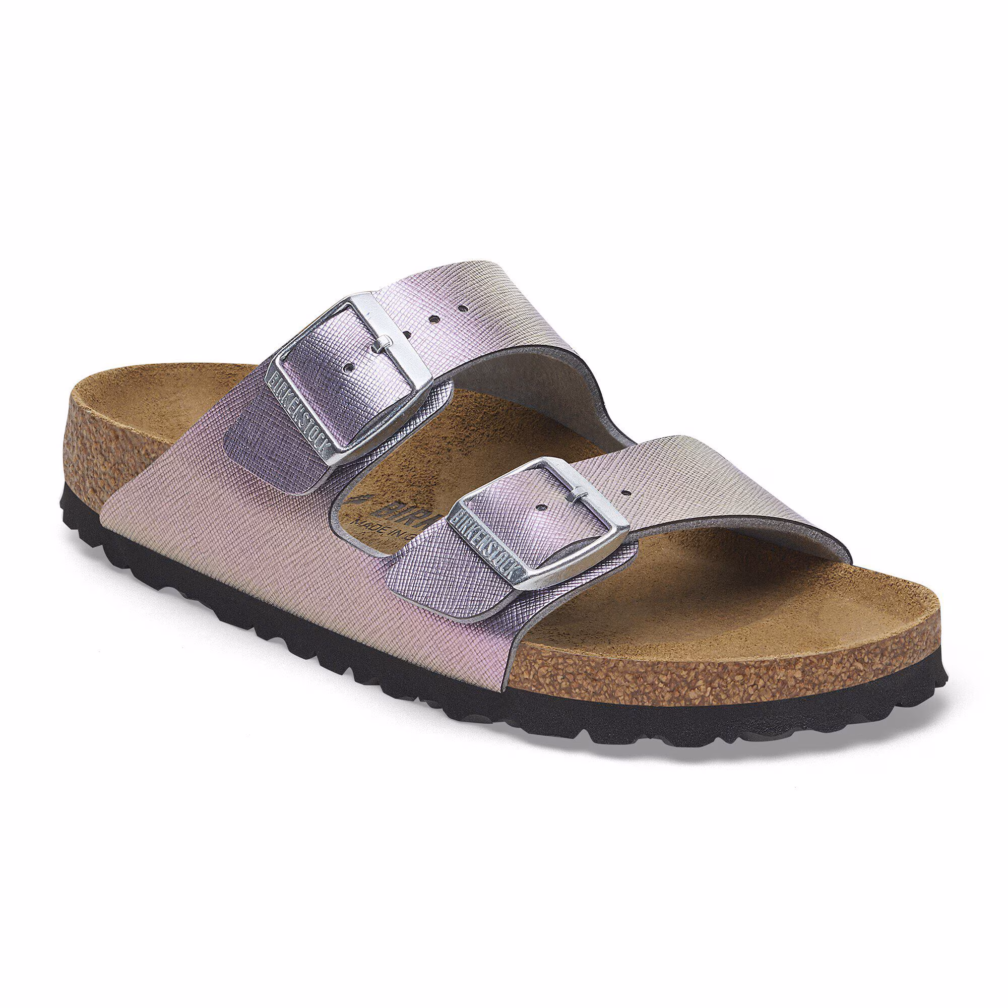 Arizona Birko-Flor Geprägt - Saffiano Iridescent Viola