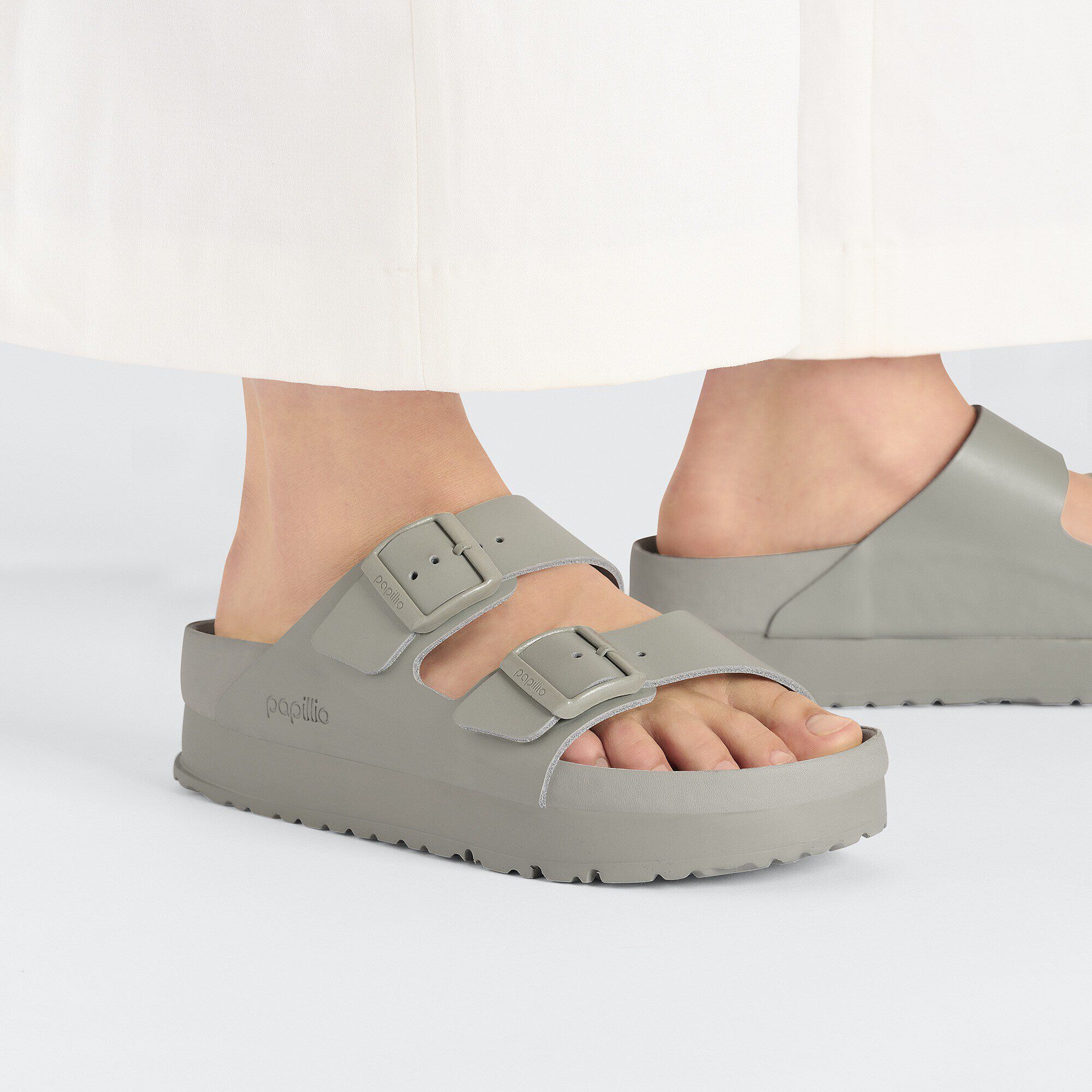 Arizona PAP Flex Platform Naturleder - Mineral Gray
