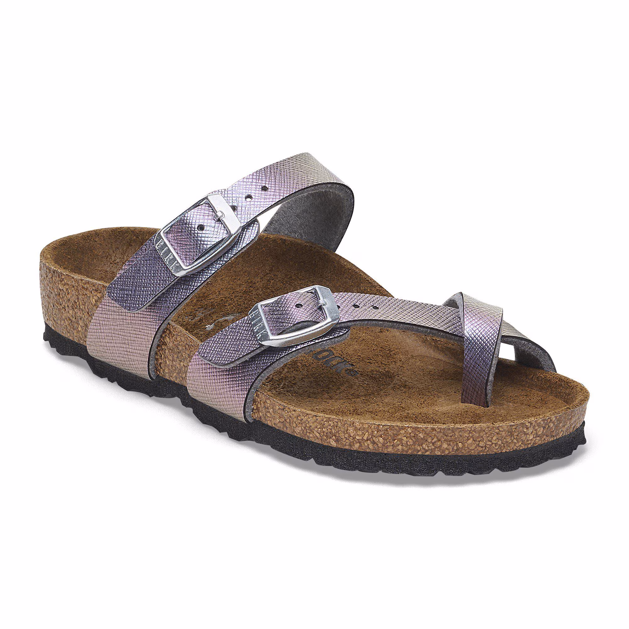 Mayari Kids Birko-Flor Geprägt - Saffiano Iridescent Viola
