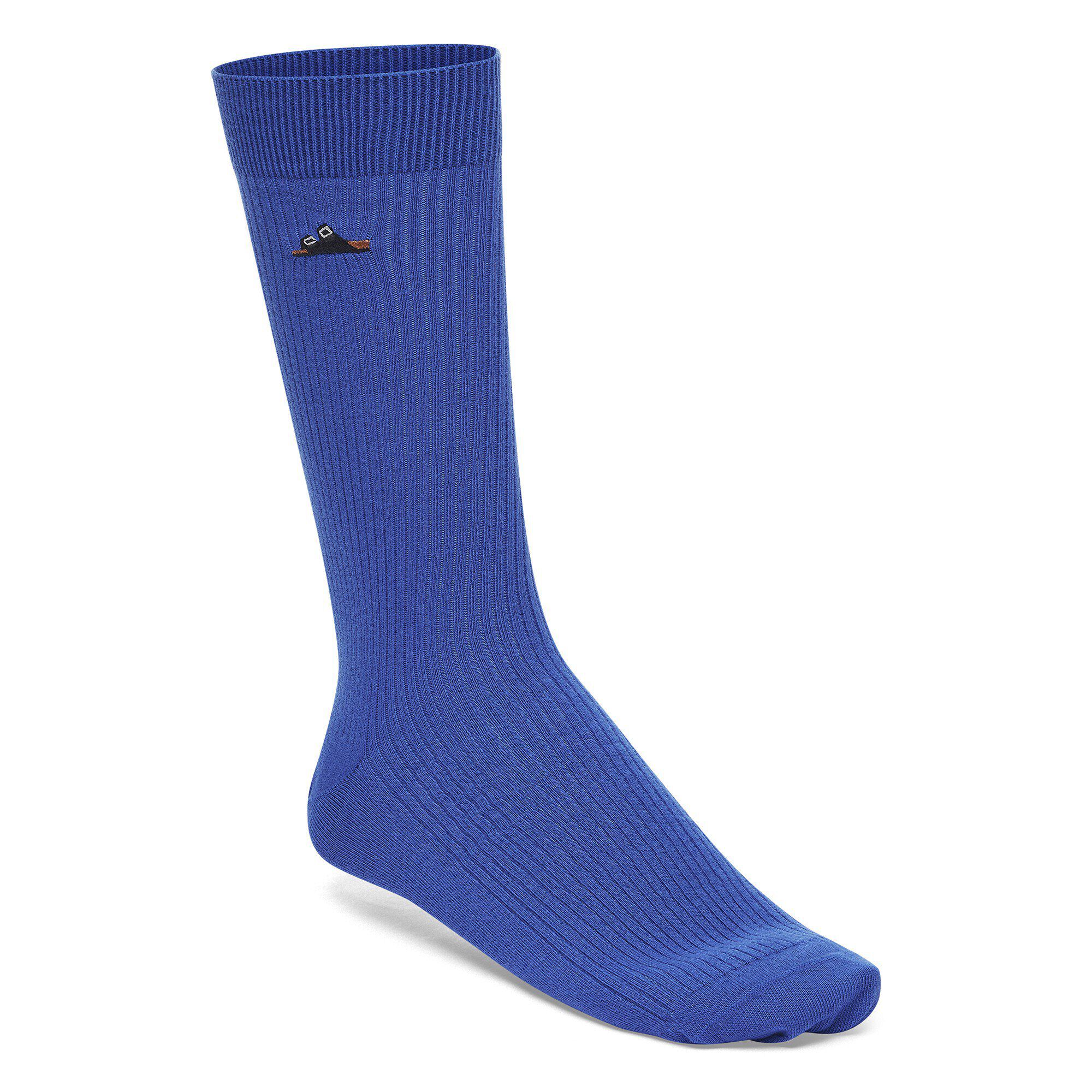 Cotton Ribbed Socks Baumwolle/Polyamid/Elasthan - Ultra Blue