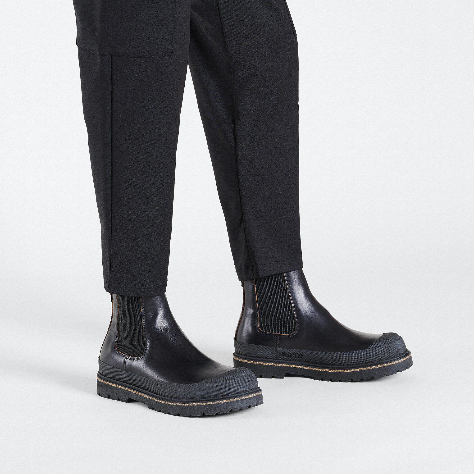 Prescott Slip On Herren Nubukleder geölt - Schwarz